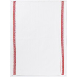 Geschirrtuch Bande Damier Rouge 50 X 70