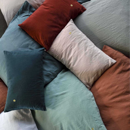 Housse de coussin Mona Celadon 80 x 80