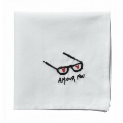 Pañuelo Hankie Amour Noir 25 X 25