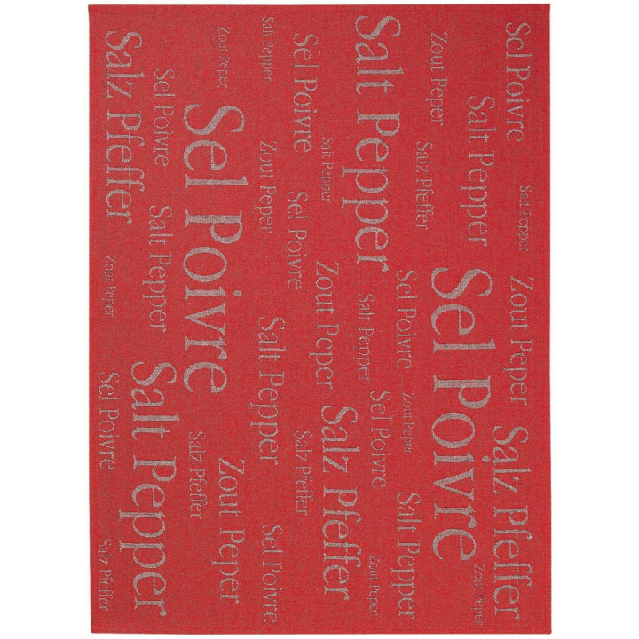 Gemengde theedoek Sel & Poivre Rouge 50 X 70