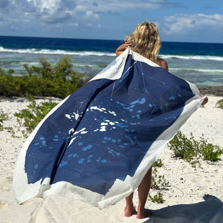 Paréo Gypso Bleu 180 x 130