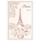 Geschirrtuch Paris Tour Eiffel Écru 72 X 48 Geschirrtuch Paris Tour Eiffel Écru 72 X 48