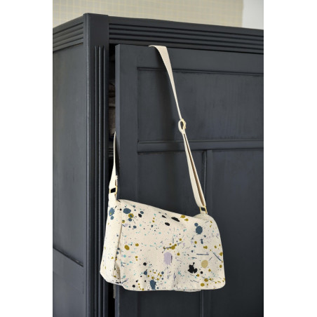 Bolso bandolera tipo satchel Iona Brigitte Multicolore 18 X 27 X 8