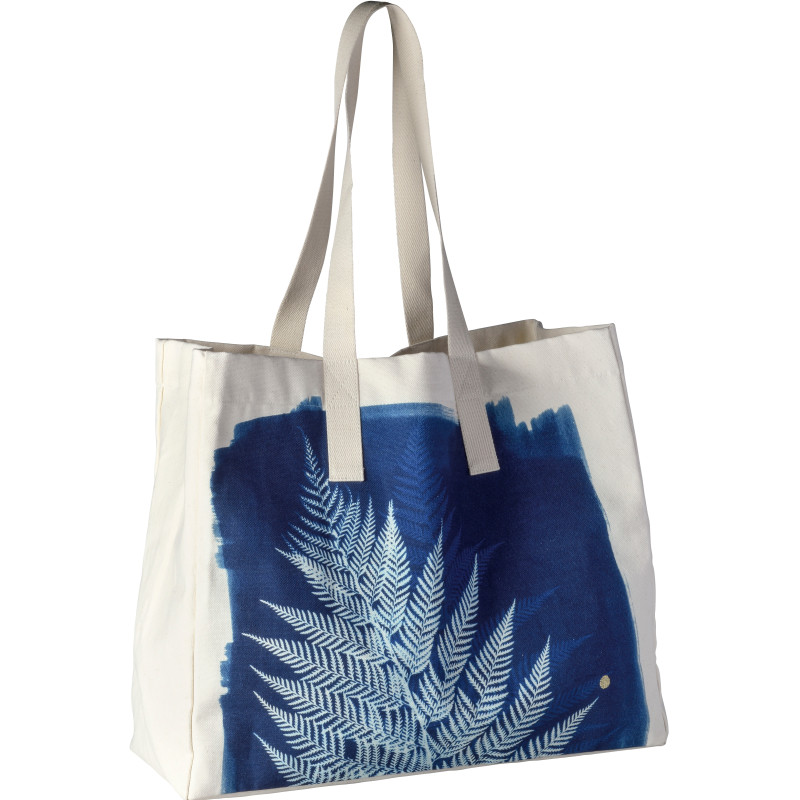 Shopper Fougère Bleu 38 X 46 X 18