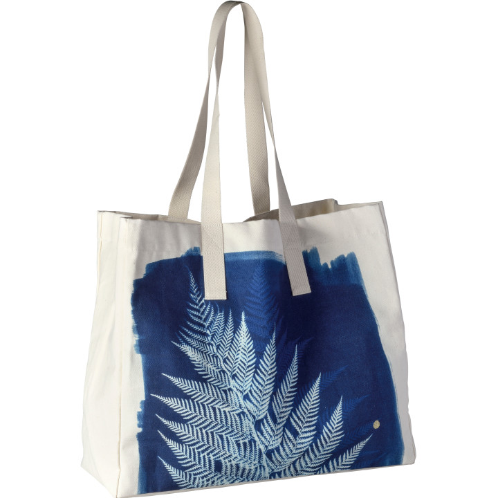 Saco tote Fougère Bleu 38 X 46 X 18