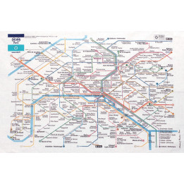 Geschirrtuch Paris RATP Blanc 72 X 48