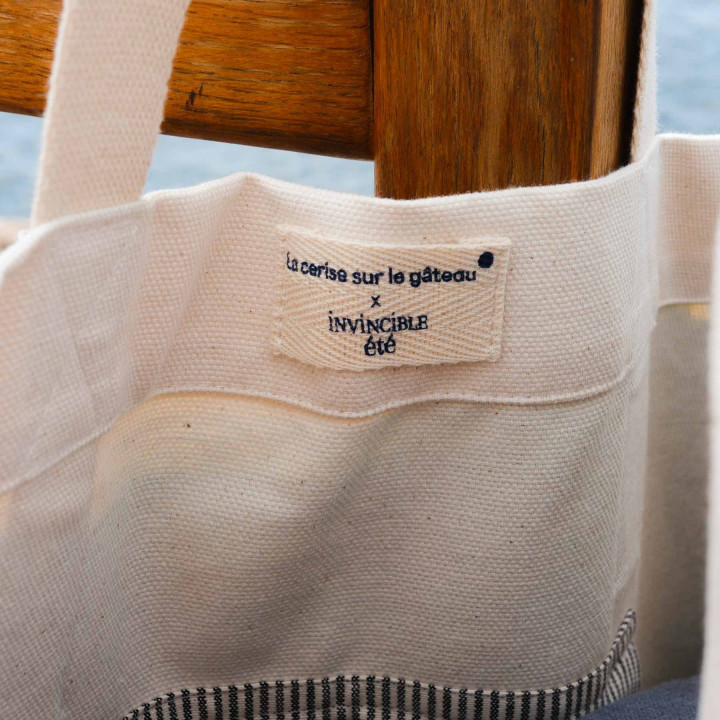 Shopper Fougère Bleu 38 X 46 X 18