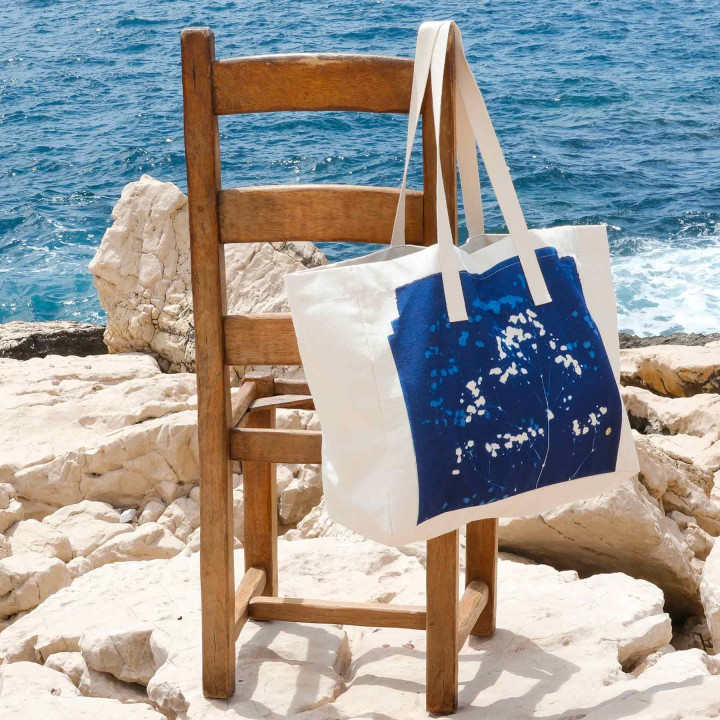Sac cabas Gypso Bleu 38 x 46 x 18
