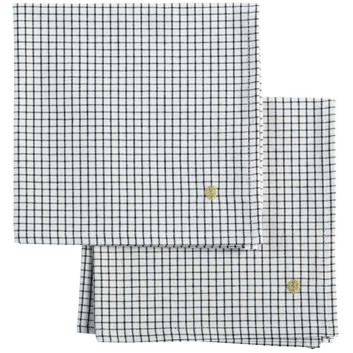 Set van 2 tafelservetten Gustave Gustave Caviar 40 X 40