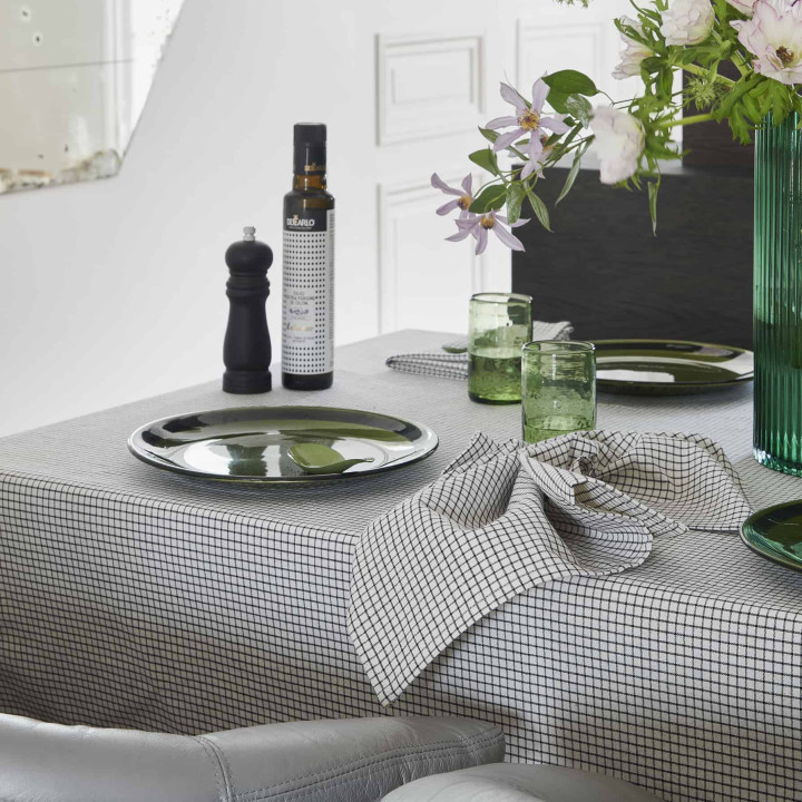 Lot de 2 serviettes de table Gustave Caviar 40 x 40