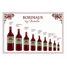 Geschirrtuch Bouteille Bordeaux Blanc 72 X 48