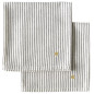 Conjunto de 2 guardanapos de mesa Léonie Caviar 40 X 40