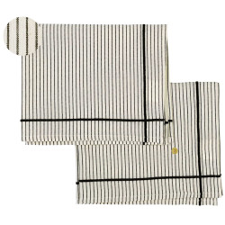 2er-Set Tischsets Léonie Caviar 40 X 50