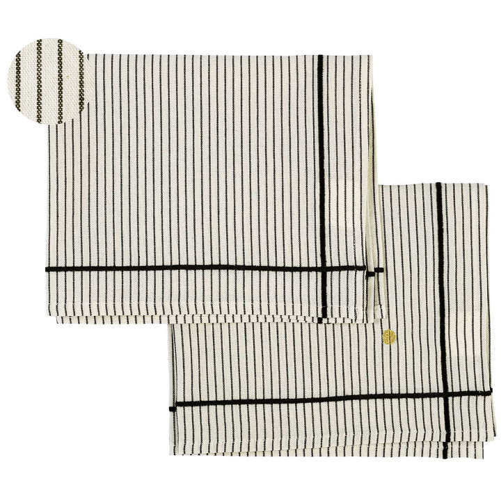 2er-Set Tischsets Léonie Caviar 40 X 50