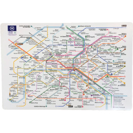 Platzset aus Kunststoff Paris RATP Assortis 45 X 30