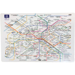 Platzset aus Kunststoff Paris RATP Assortis 45 X 30
