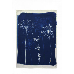 Strofinaccio da cucina Fleurs de carotte Bleu 50 X 70