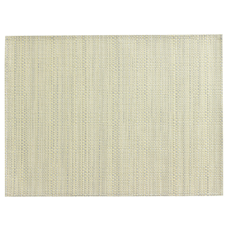 Geweven PVC placemat Canna Ivoire 33 X 45