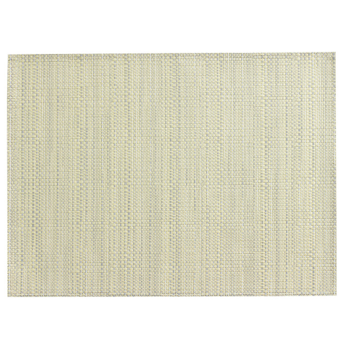 Juego de mesa de PVC tejido Canna Ivoire 33 X 45