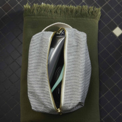 Trousse cube Finette Caviar L 14 x 22 x 11