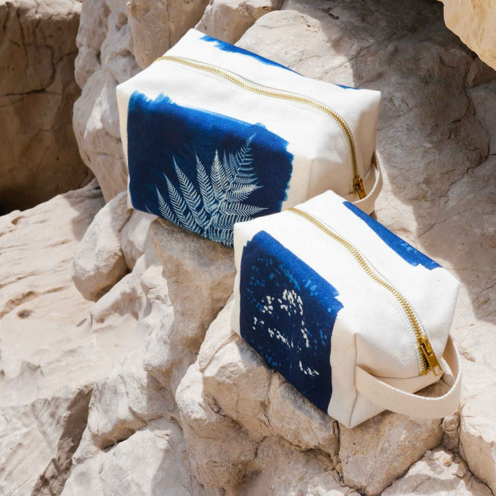 Necessaire cúbica Fougère Fougère Bleu L 14 X 22 X 11