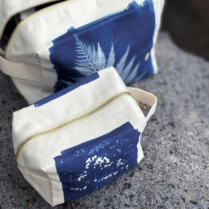 Necessaire cúbica Fougère Fougère Bleu L 14 X 22 X 11