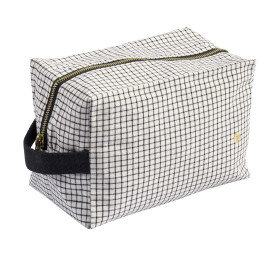 Trousse cube Gustave Caviar L 14 x 22 x 11