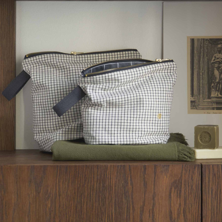 Trousse de toilette Gustave Caviar L 23 x 28 x 10