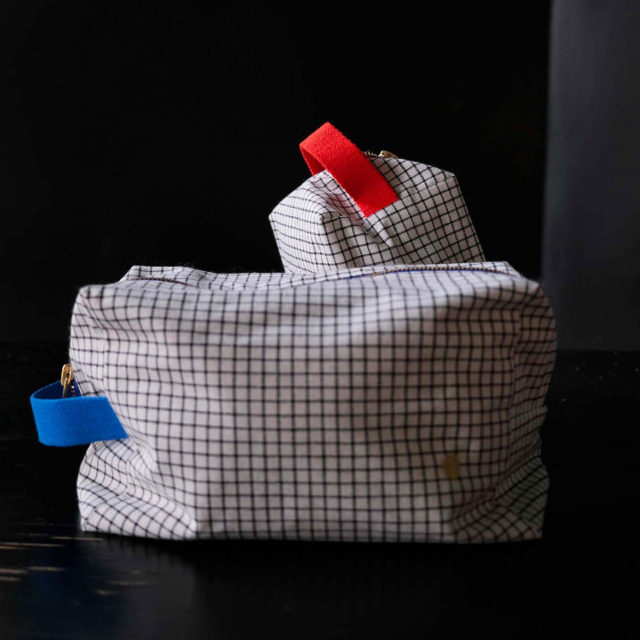 Pochette cubo Stylo Bleu L 14 X 22 X 11