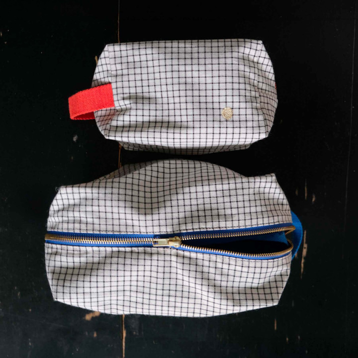Neceser cúbico Stylo Bleu L 14 X 22 X 11