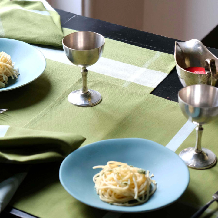 Set van 2 placemats La nonna Pistacchio 40 X 50 X 1