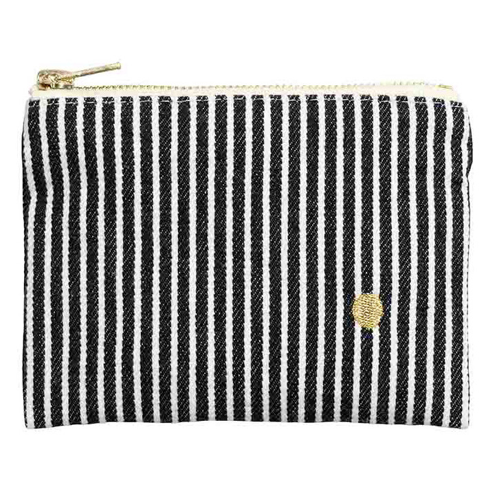 Pochette Basile Caviar S 11 x 14 x 1