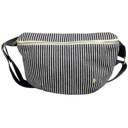 Sac banane Basile Caviar 19 x 28
