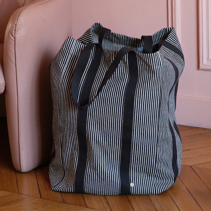 Borsa maxi Poppins Basile Caviar 48 X 33 X 33