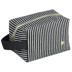 Trousse cube Basile Caviar S 10 x 16 x 10