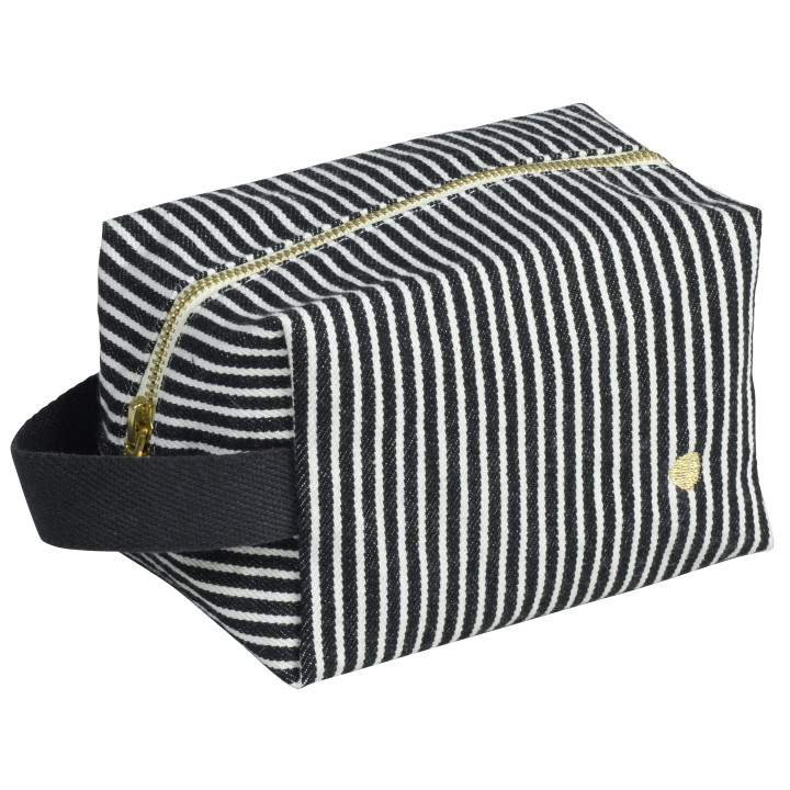 Trousse cube Basile Caviar S 10 x 16 x 10