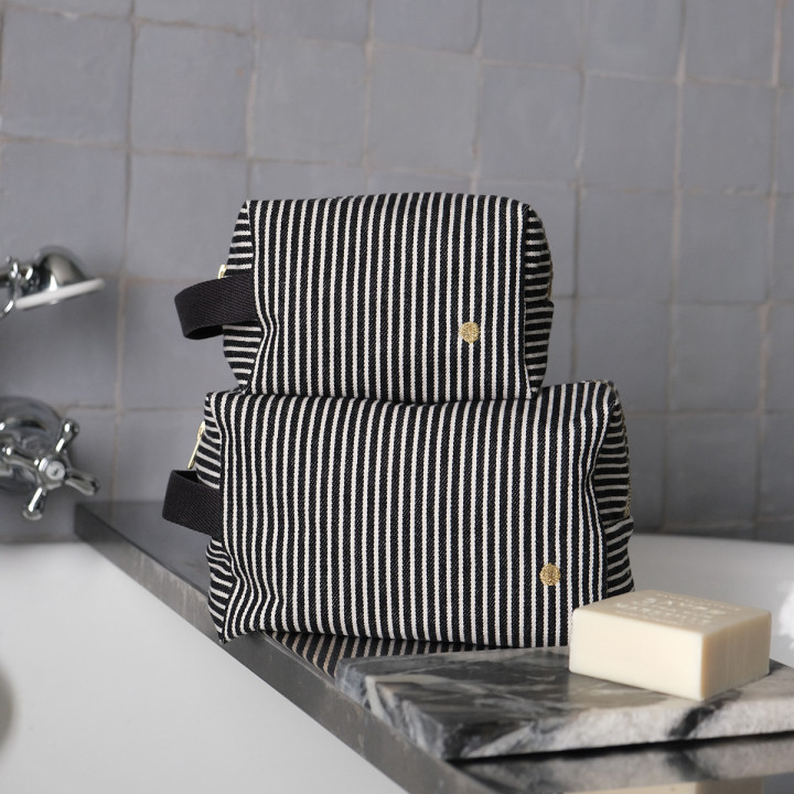 Trousse cube Basile Caviar S 10 x 16 x 10