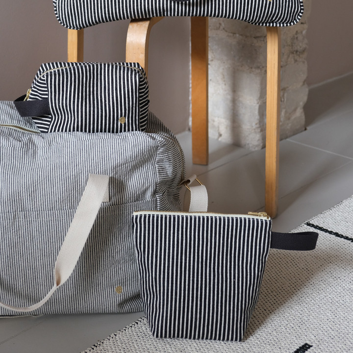 Trousse cube Basile Caviar S 10 x 16 x 10