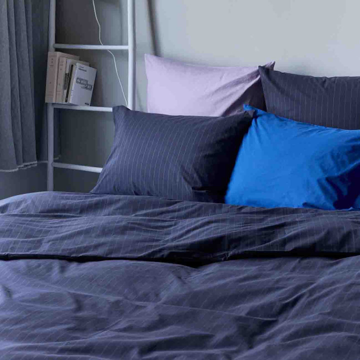 Housse de couette Line Blue 200 x 140