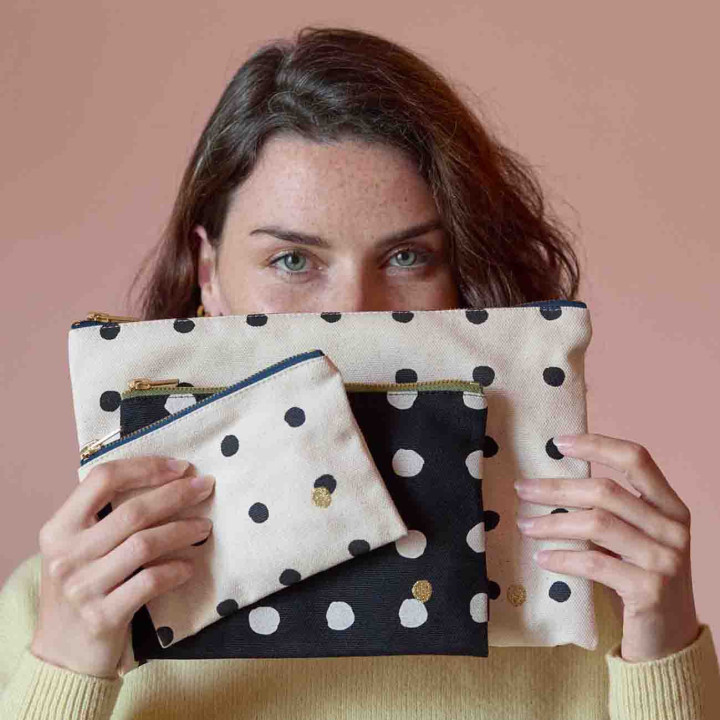 Bolsa pequena Mio Écru 11 X 14 X 1
