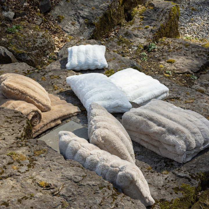 Coussin Astrid Grège 45 x 45