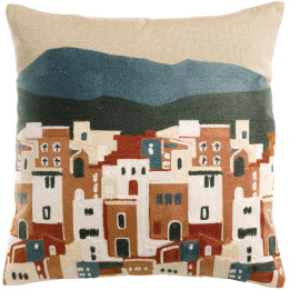 Cuscino ricamato Elie Multico 45 X 45