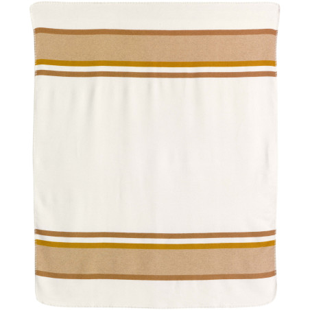 Gerecycleerd jacquard plaid Gioia Ivoire 240 X 260