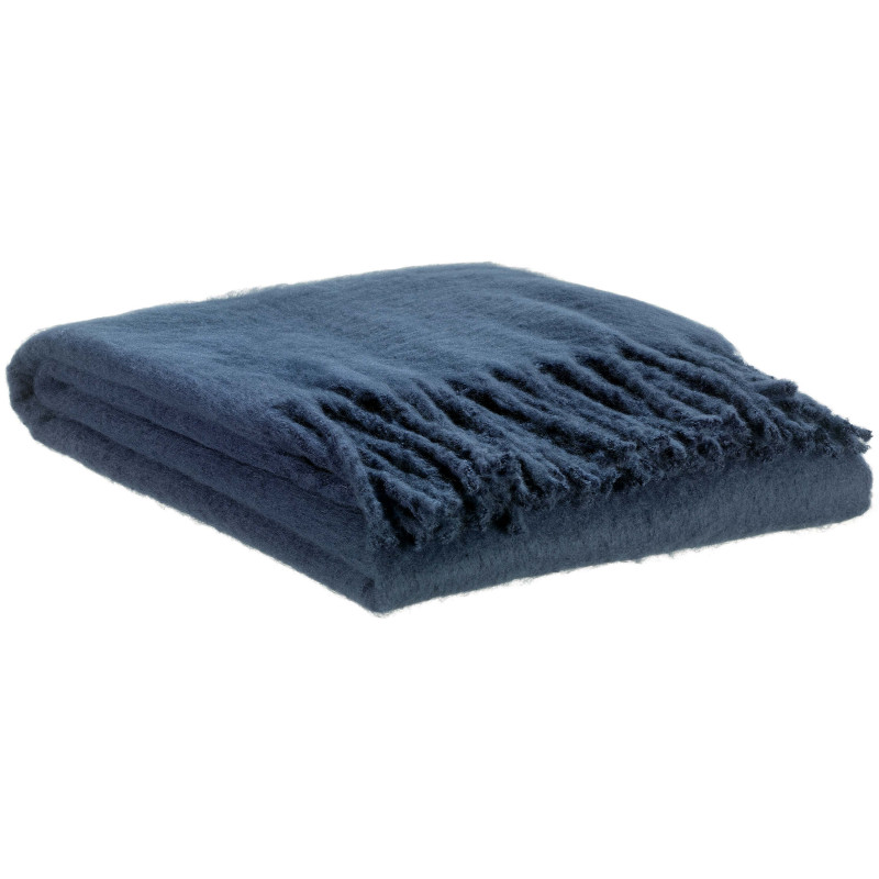Plaid reciclado liso Isabel Marine 130 X 160