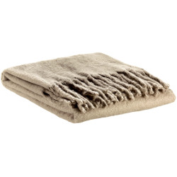 Recycelte einfarbige Decke Isabel Nuage 130 X 160