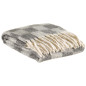 Recycelte Decke mit Schachbrettmuster Isabel Ardoise 130 X 160