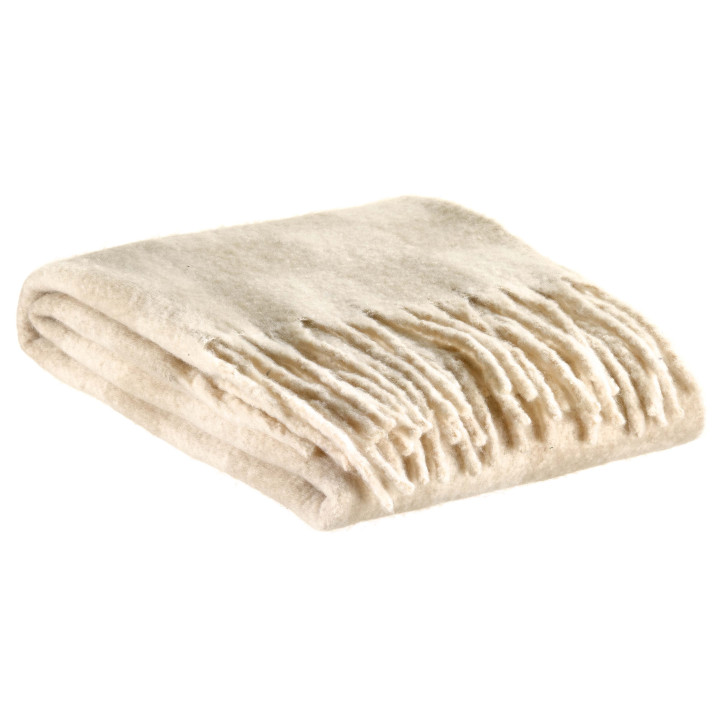 Recycelte Decke mit Schachbrettmuster Isabel Nuage 130 X 160