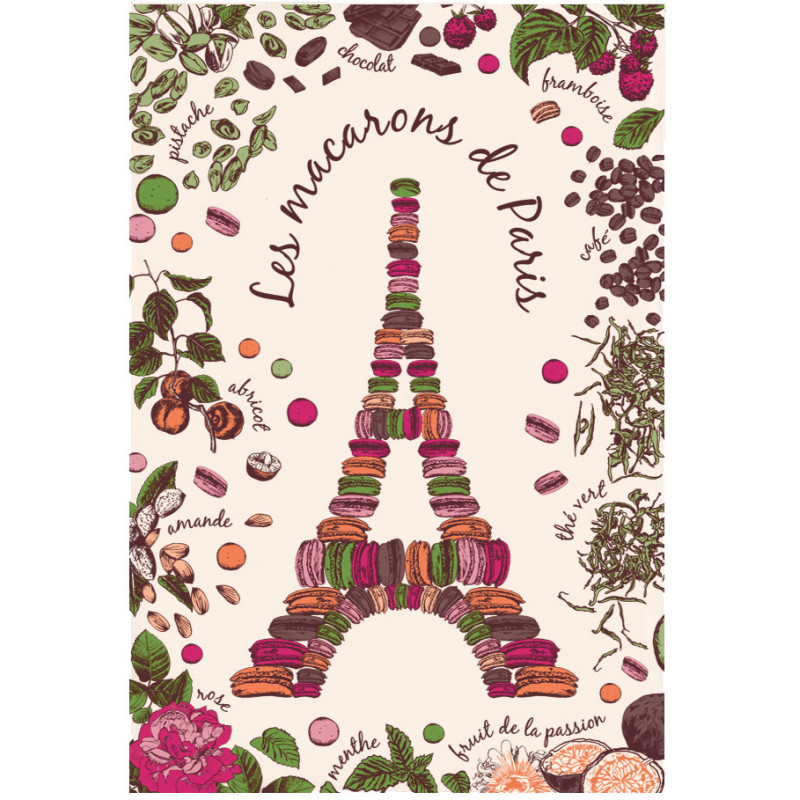 Torchon Macarons de Paris Ecru 72 X 48