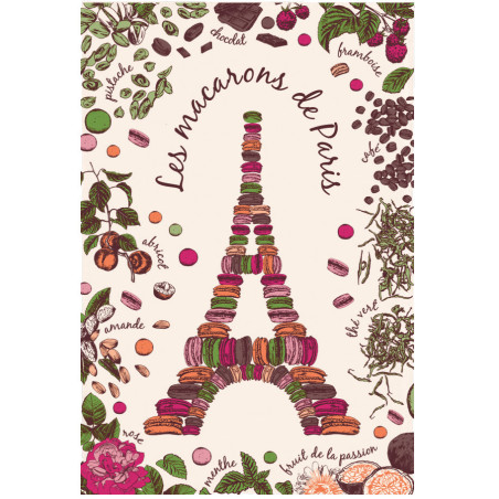 Paño de cocina Paris Écru 72 X 48