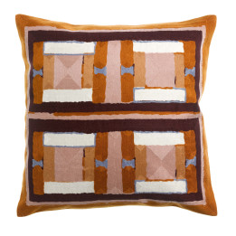 Almofada bordada Taho Cuivre 45 X 45